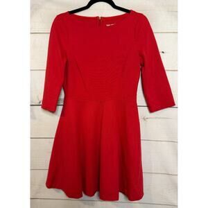 Kate Spade S Red Dress Stretchy Holiday Party Festive Valentines Designer Preppy